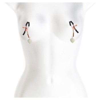 NS Novelties Bound leuchtende Nippel Klemmen G3 rosegold