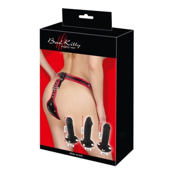 Bad Kitty Strap-on-String inklusive 3 Dildos