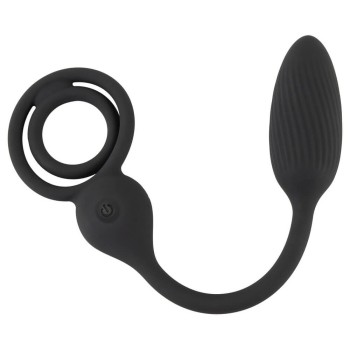 Rebel Cock and Ball Ring with a RC Butt Plug