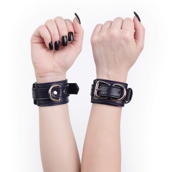 Bondage Handfesseln Elegance Navi Schwarz