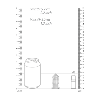 ManCage 29 - TPE Chastity Cage - Transparent