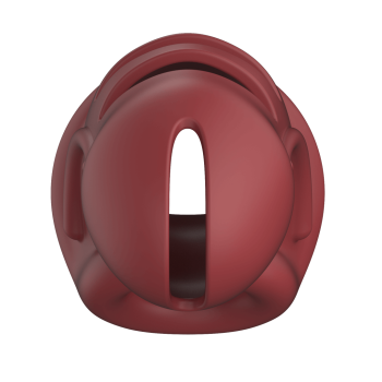 ManCage 28 - Ultra Soft Silicone Chastity Cage - Rot