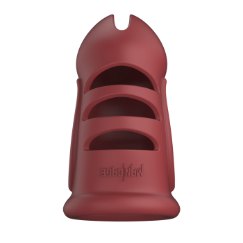 ManCage 28 - Ultra Soft Silicone Chastity Cage - Rot