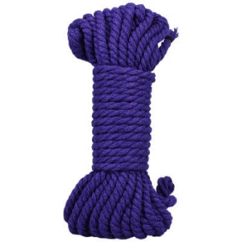 Premium Shibari Bondage-Seil aus Hanf Violett 9m