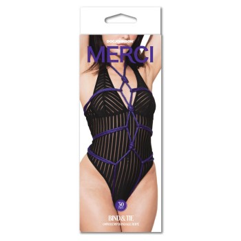 Premium Shibari Bondage-Seil aus Hanf Violett 9m