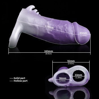 Monster Penishülle - Purple Cock