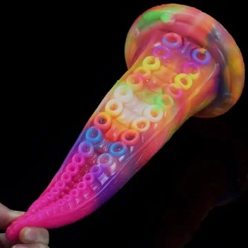 Monster Tentakel-Dildo - Glow in the Dark