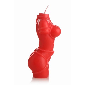 Bondage Figur - Sensual Heißwachskerze - Rot