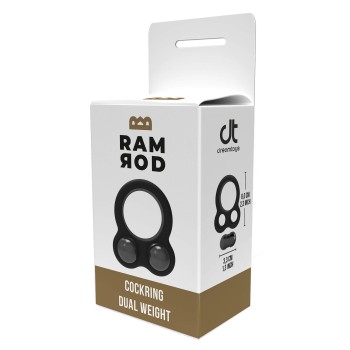 Dreamtoys Ramrod Penisring mit 2 Gewichtkugeln
