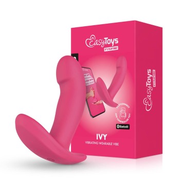 EasyToys - Tragbarer Vibrator Ivy Pink, app-gesteuert