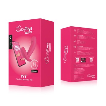 EasyToys - Tragbarer Vibrator Ivy Pink, app-gesteuert