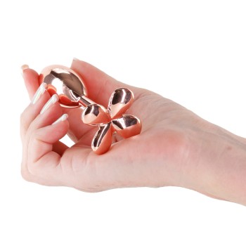 NS Novelties Rear Assets Clover Analplug rosegold