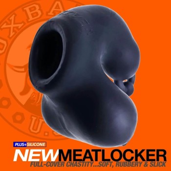 Oxballs Meatlocker - Full-Cover Chastity Device Black