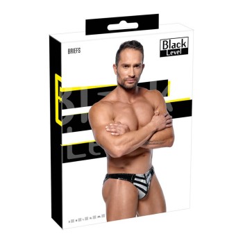 Black Level Lack-Slip im Streifen-Design Gr. M