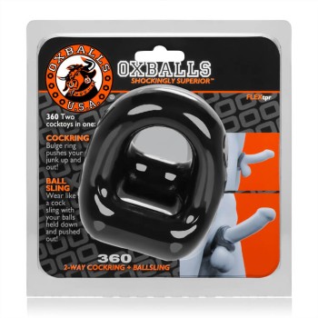 Oxballs 360 - Cockring und Cocksling Black