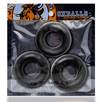 Oxballs Fat Willy Cockring - 3er Pack Black