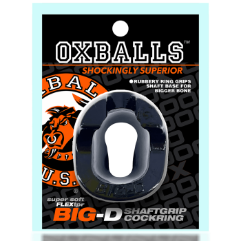 Oxballs Big-D - Comfort Cockring mit Shaft Gripper - Black