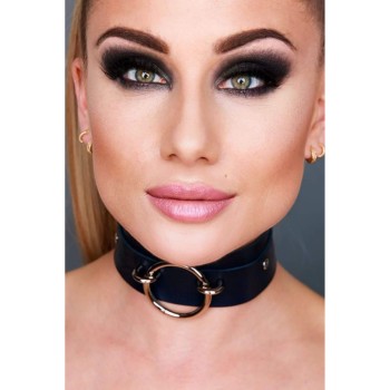 Kinky Diva O-Ring Front Halsband schwarz