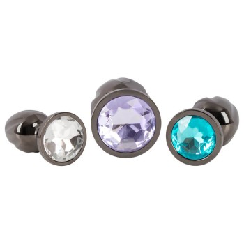 ANOS 3-teiliges Metall-Analplug-Set