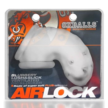 Oxballs Airlock - Air-Lite Vented Chastity Clear Ice