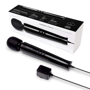 Le Wand - Powerful Plug-In Vibrating Massager Schwarz