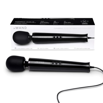 Le Wand - Powerful Plug-In Vibrating Massager Schwarz