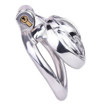Vulva Cage Edelstahl - Sissy Peniskäfig im Vagina Design 50mm