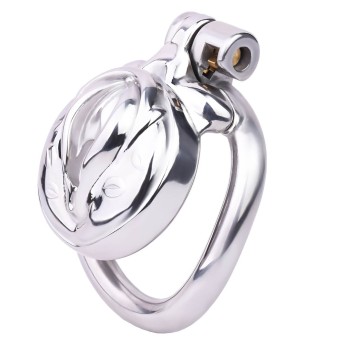 Vulva Cage Edelstahl - Sissy Peniskäfig im Vagina Design 50mm