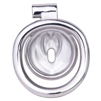 Vulva Cage Edelstahl - Sissy Peniskäfig im Vagina Design 50mm