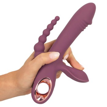You2Toys Triple-Vibrator Slim Triple Plum