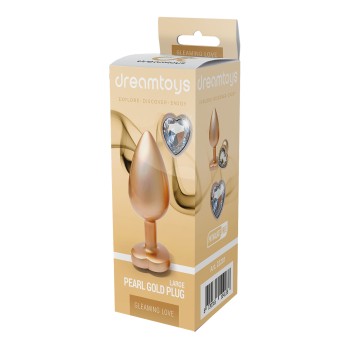 Dreamtoys Gleaming Love Pearl Plug gold large