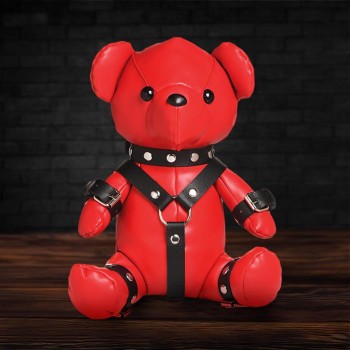 Gimp Bear - BDSM Teddy Bär - Rot