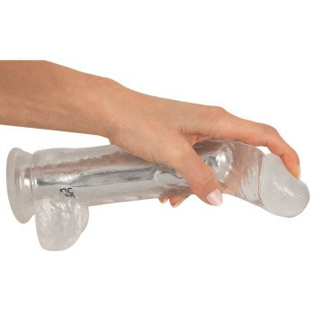 Crystal Clear transparenter Vibrator im Penislook