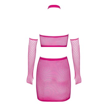Fantasy by Cottelli Collection 3-teiliges Netz-Set in Pink