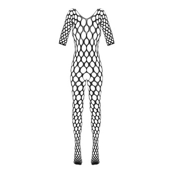 Fantasy by Cottelli Collection Langarm-Catsuit ouvert in schwarz