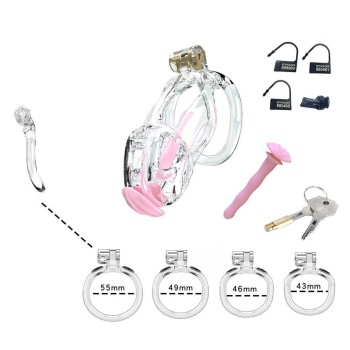 CellMate - Guardian Chastity Cage Clear Size 2