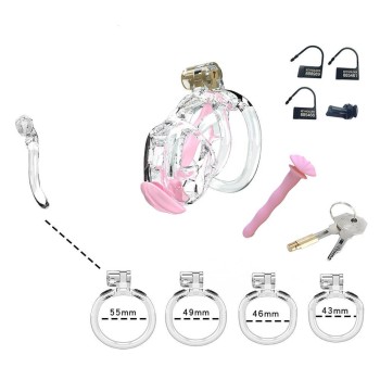 CellMate - Guardian Chastity Cage Clear Size 1