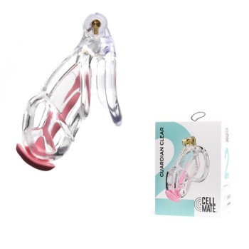 CellMate - Guardian Chastity Cage Clear Size 2