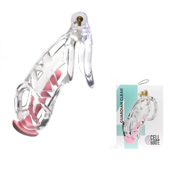 CellMate - Guardian Chastity Cage Clear Size 4