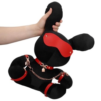 Bondage Bunny Velvet - BDSM Kuscheltier Schwarz