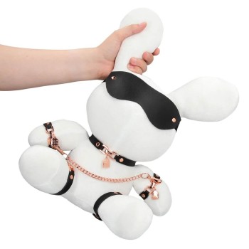 Bondage Bunny Velvet - BDSM Kuscheltier Weiß