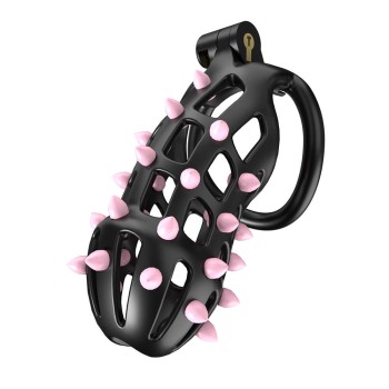 CellMate - FlexiSpike Chastity Cage Black Size 4