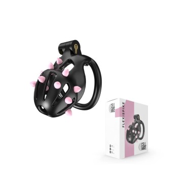 CellMate - FlexiSpike Chastity Cage Black Size 1