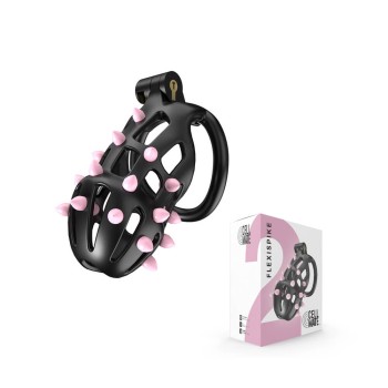 CellMate - FlexiSpike Chastity Cage Black Size 2
