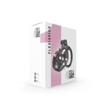 CellMate - FlexiSpike Chastity Cage Black Size 1