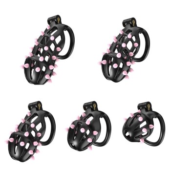 CellMate - FlexiSpike Chastity Cage Black Size 2