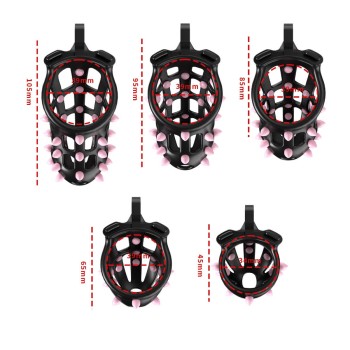 CellMate - FlexiSpike Chastity Cage Black Size 0