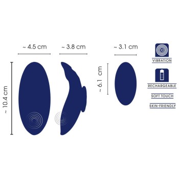 Sweet Smile RC Panty Vibrator Extra Slim blau
