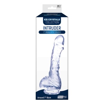 Excellent Power Realistic Dildo With Suction Cup Clear 17,8 cm