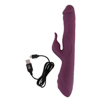 Javida Rabbitvibrator mit 3 Funktionen lila